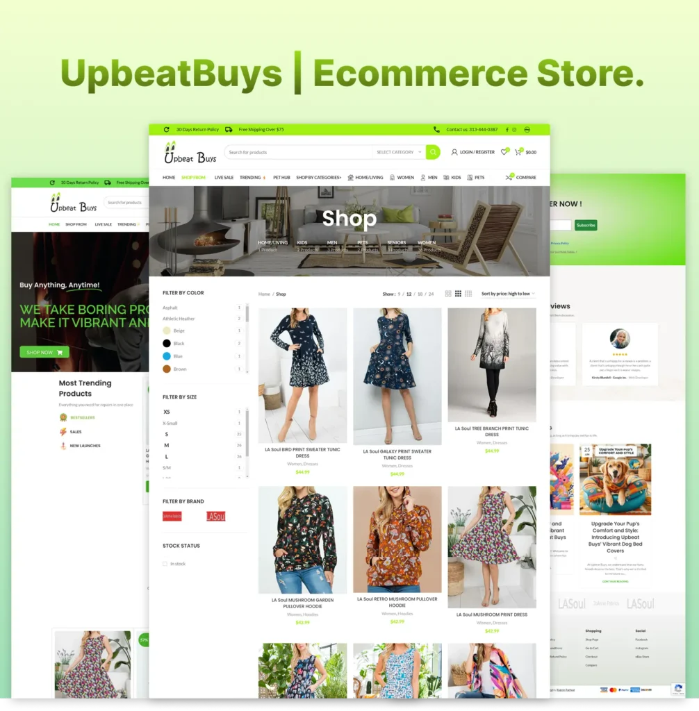 Building an Eccommerce Website in Woocoomerce for UpbeatBuys
